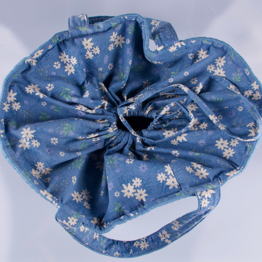 Tote Bag (L) - blå <br>af økologisk bomuld