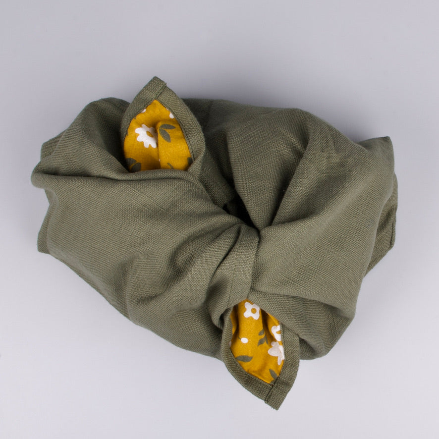 Bento Bags - dark olive <br>af økologisk bomuld